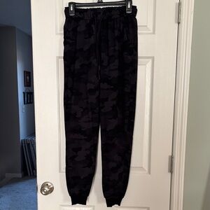 Black lululemon Camouflage Jogger Pants